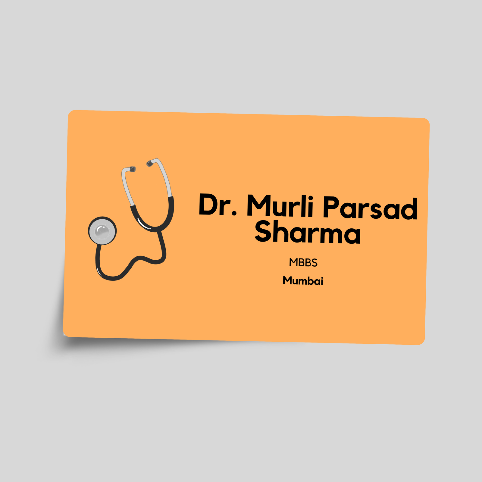 Smart NFC Business Card for Doctor 